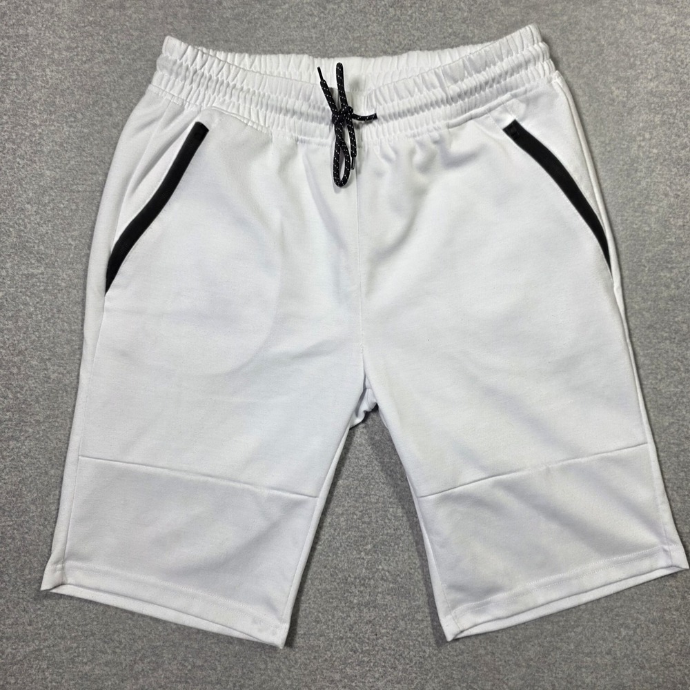 Vintage Y2K Southpole Shorts Mens L White Casual Baggy Basketball Retro Hip Hop